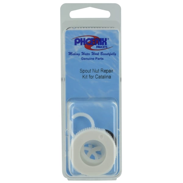 Valterra Faucet Spout Nut, Used For All Phoenix/ Catalina/ Utopia Faucet Spout; Tubular Style; White - PF281030