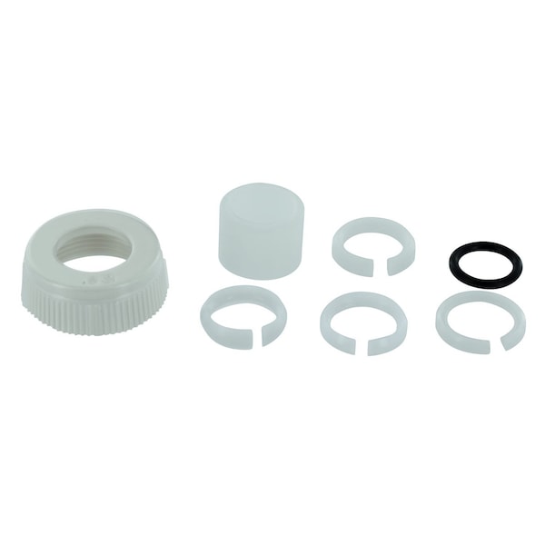 Valterra Faucet Spout Nut, Used For All Phoenix/ Catalina/ Utopia Faucet Spout; Tubular Style; White - PF281030