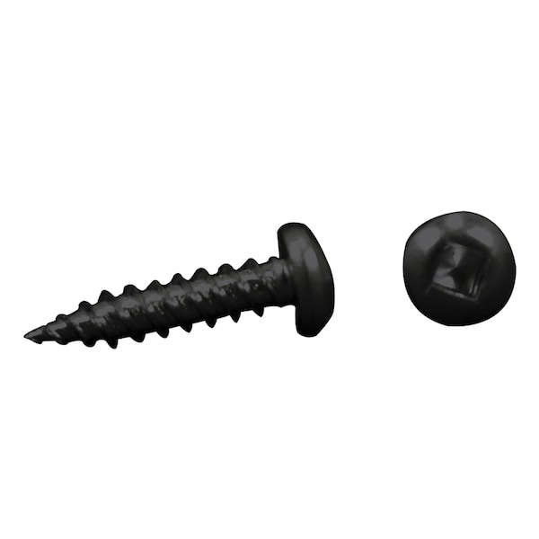 Ap Products AP Products 012-PSQ50 8 X 1- 1/4 Pan Head Square Recess Screw, Pack of 50 - 1-1/4", Black - 012-PSQ50 BL 8 X 1- 1/4