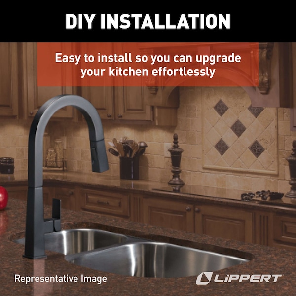 Lippert 13IN X 15IN OUTDOOR SINK; NO FAUCET LEDGE - WHITE - 209630