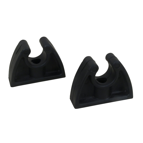 Perko Perko 3/4" x 2-1/4" x 1-5/8" Plastic Pole Storage Clips - 0477DP0BLK
