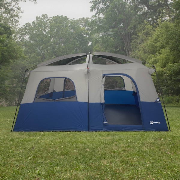 Wakeman 10 Person Camping Tent - Large Outdoor Tent with Room Divider, 2 Doors, 4 Window by - 75-CMP1149