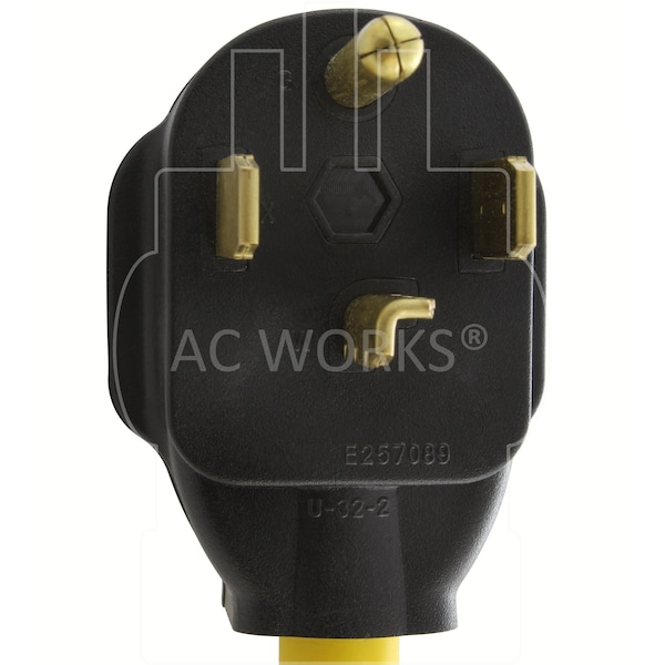 Ac Works 1.5FT 14-30P 30A 4-Prong Dryer Plug to 30A RV Adapter - RV1430TT-018