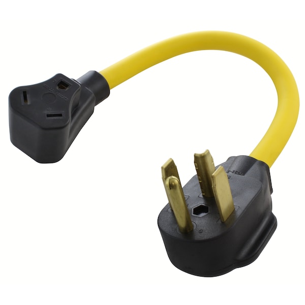 Ac Works 1.5FT 14-30P 30A 4-Prong Dryer Plug to 30A RV Adapter - RV1430TT-018