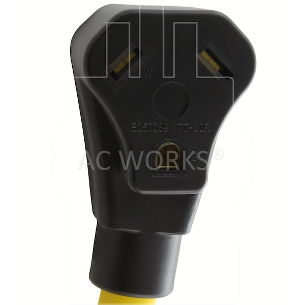 Ac Works 1.5FT 14-30P 30A 4-Prong Dryer Plug to 30A RV Adapter - RV1430TT-018
