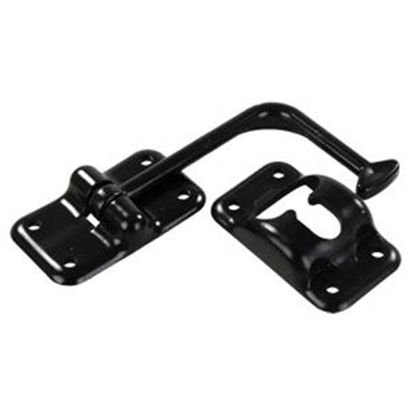 Jr Products JR PRODUCTS 10625 Exterior Hardware RV Angled T-Style Door Holder- Black - J45-10625