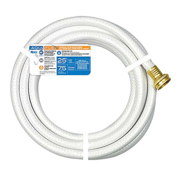 Teknor Apex Teknor Apex Company 7533-25 Hose Starter Kit - 1/2" x 25', White - 7533-25