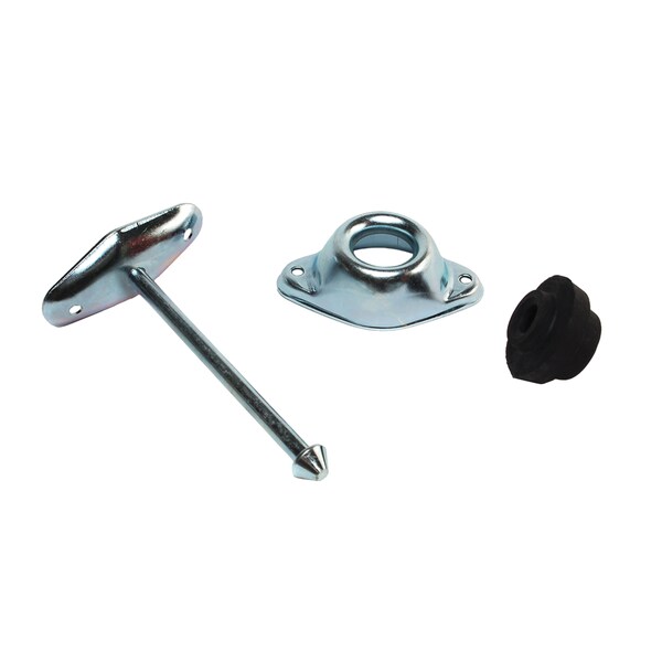 Rv Designer RV Designer E253 Metal Plunger-Style Entry Door Holder - Straight, 4-3/4" - E253