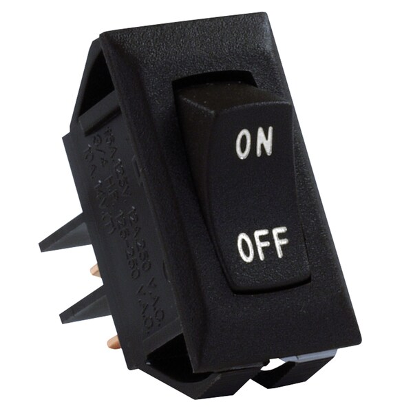 Jr Products JR Products 12595 Labeled On/Off Switch - Black - 12595