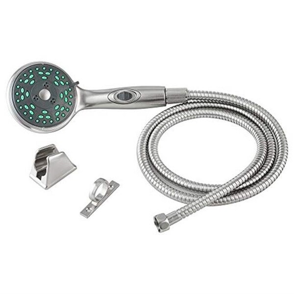 Dura Faucet Dura Faucet DFSA432KSN Satin Nickle RV Hand Held Shower Wand & Hose Kit - D6U-DFSA432KSN