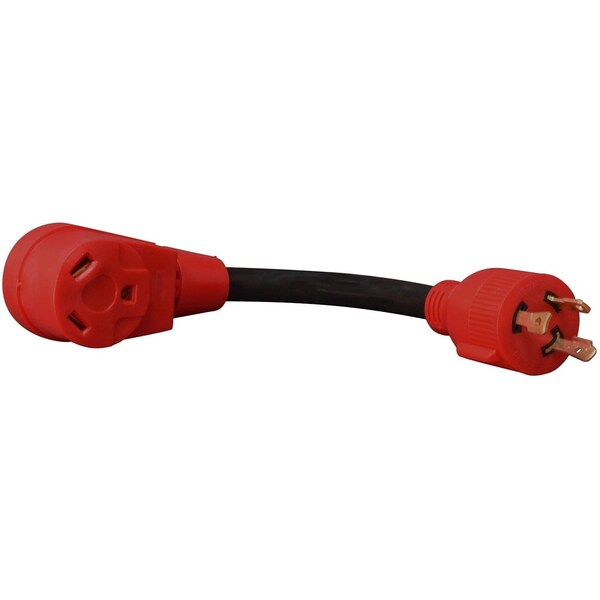 Valterra GEN30AMP 3P TO 30AMP ADAPTER CORD, 12IN, CARDED - A10-G30330VP