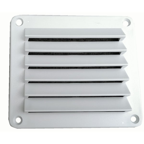 Hengs Ind Used To Conceal Minor RV Dent Square 5 Length x 5 Width With Fixed Louvers White - DV55W