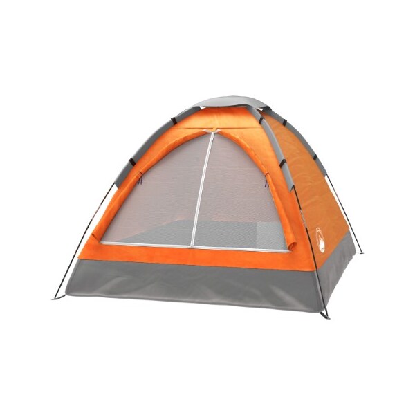 Leisure Sports 2-Person Dome Tent, Rain Fly, Carry Bag, Easy Set Up for Camping, Backpacking, Hiking  (Orange) - 814178LRC
