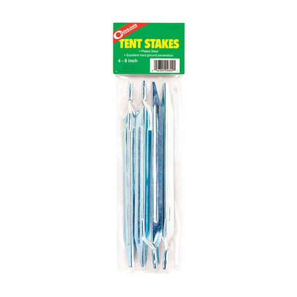 Coghlans Coghlan's Silver Tent Stakes 9 in. H X 3.500 in. W X 1.250 in. L 4 pk - 9809