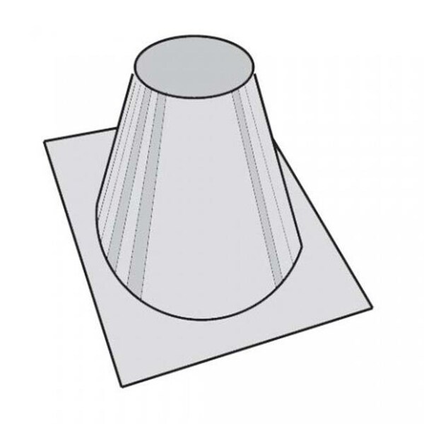 Fmi Products Llc FMI V6FS-8DM Roof Flashing 0 to 6/12 Pitch - 24" Base - V6FS-8DM