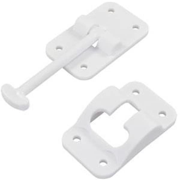 Jr Products JR PRODUCTS 10414 Exterior Hardware RV 3.5 in. Nylon T-Style Holder Polar White - J45-10414