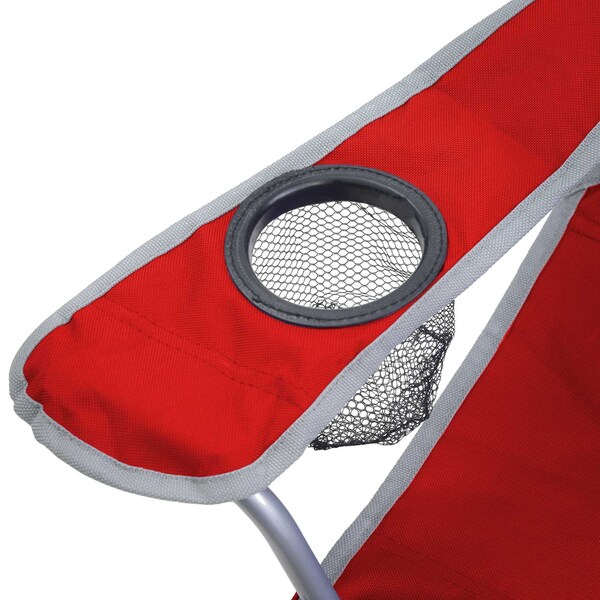 Quik Shade Kids Shade Folding Chair - Red/Silver - 167611DS