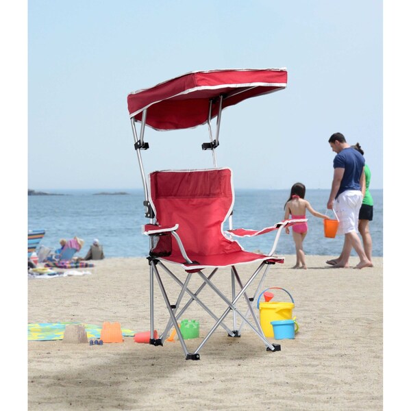 Quik Shade Kids Shade Folding Chair - Red/Silver - 167611DS