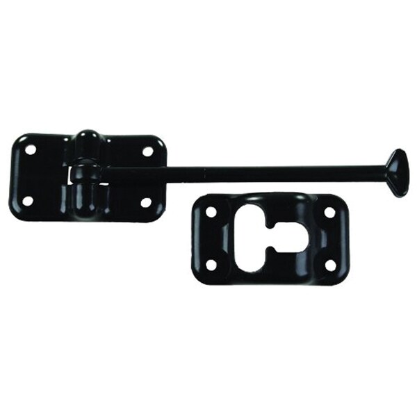 Jr Products JR Products 10434 Plastic T-Style Door Holder - Black, 6" - 10434