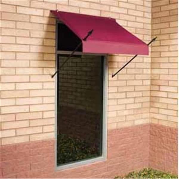 Gaibu IDM Worldwide  Modern Designer Awning Burgundy 4 ft. - GA3005233