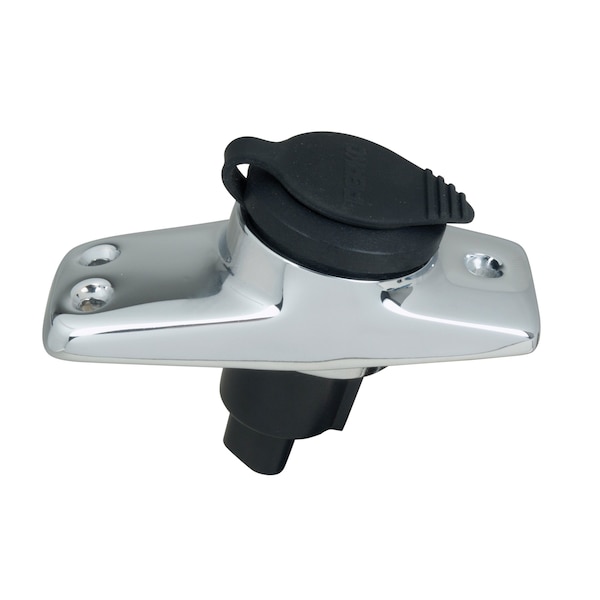 Perko Perko 1059P00DP Chrome-Plated 2-Pin Plug-In Light Base with 16 Degree Rake - 3-3/4 x 1-5/8 Base - 1059P00DP