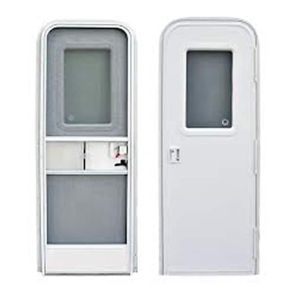 Ap Products AP Products 015-205998 RV Radius Entrance Door - 30" x 72", Polar White - 015-205998