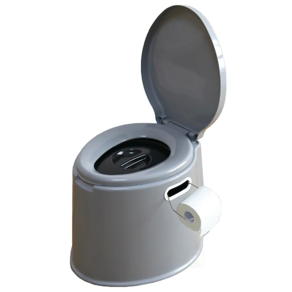 Fiesta Portable Travel Toilet with Pop Up Tent Sun Shelter for Camping and Hiking - FI3177849