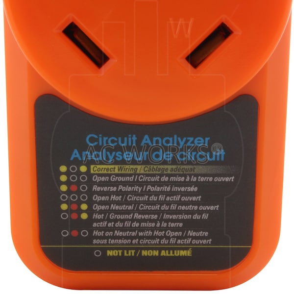 Ac Works RV 30A NEMA TT-30 Surge Protector Circuit Analyzer - RV30ASGP