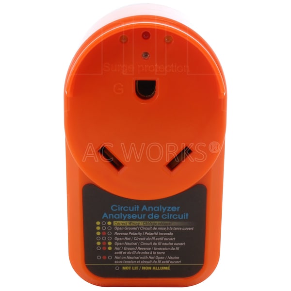 Ac Works RV 30A NEMA TT-30 Surge Protector Circuit Analyzer - RV30ASGP