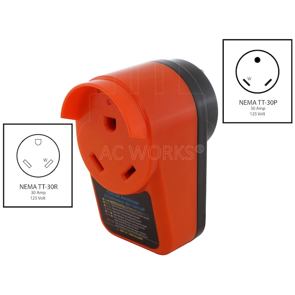 Ac Works RV 30A NEMA TT-30 Surge Protector Circuit Analyzer - RV30ASGP