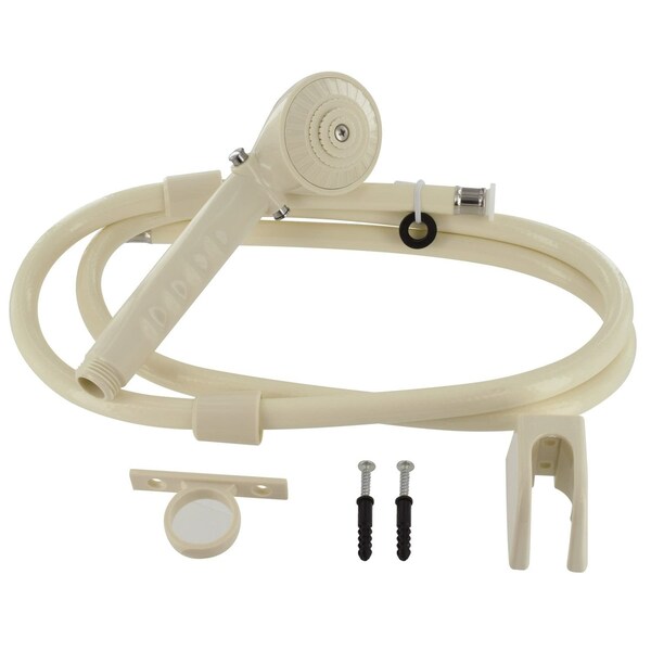 Valterra SHOWER HEAD KIT, TRICKLE SHUT-OFF, 60IN HOSE, BISCUIT - PF276025