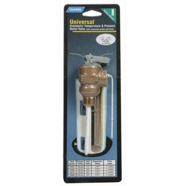 Camco In. Temperature And Pressure Valve With 4 In. Probe - C1W-10421