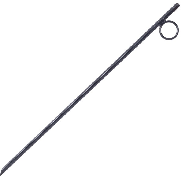Edendirect 8-Piece Heavy Duty Steel Rebar Stake Tent Canopy Ground Stakes with Angled Ends and 1 in. Loops - IR-W46573143