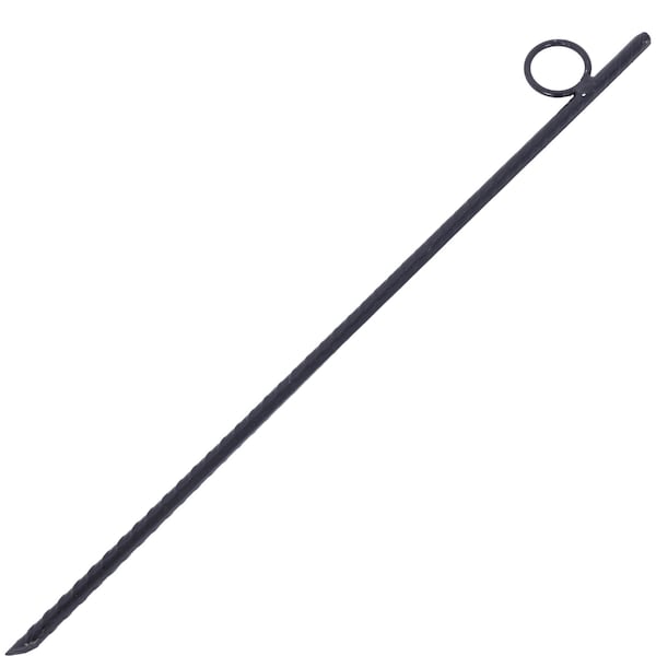 Edendirect 8-Piece Heavy Duty Steel Rebar Stake Tent Canopy Ground Stakes with Angled Ends and 1 in. Loops - IR-W46573143