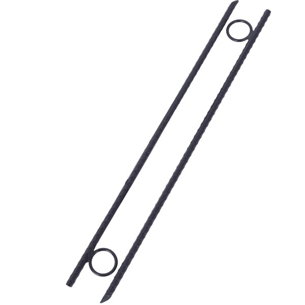 Edendirect 8-Piece Heavy Duty Steel Rebar Stake Tent Canopy Ground Stakes with Angled Ends and 1 in. Loops - IR-W46573143