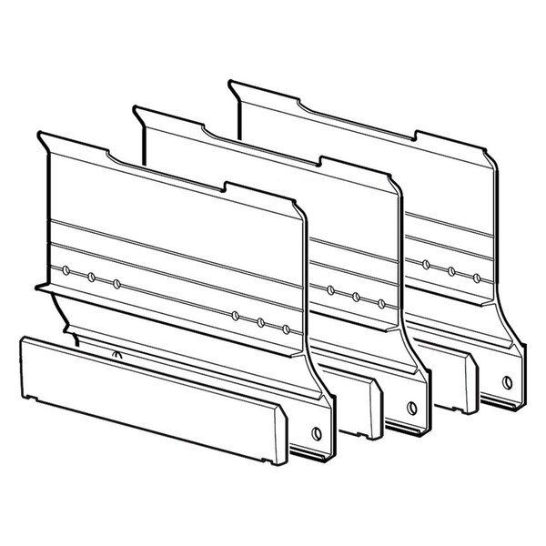 Carefree KY5562A Non-Flat Faced Slide Room Awning Mounting Kit, Black - C6F-KY5562A