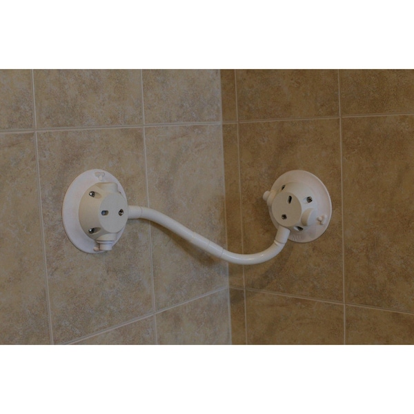 Seasucker Mounts To Flat Surface With Suction Cup, Without Powered Dock, White, With 21 Inch Overall Arm - MB6218W