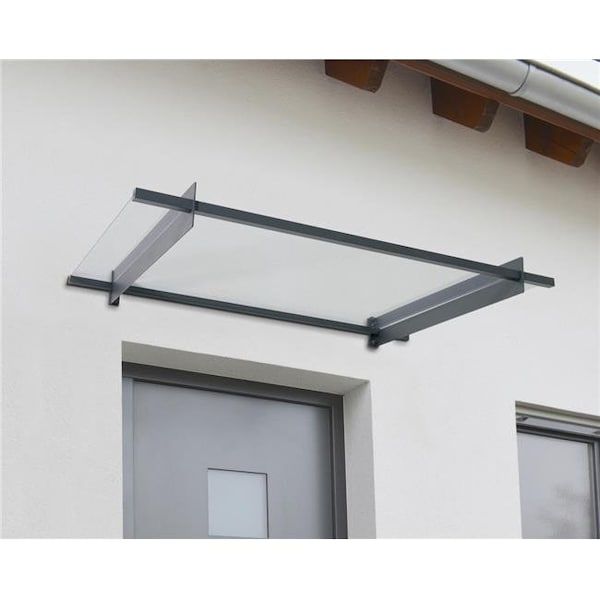 Palram Palram - Canopia HG9586 Nancy 1500 Door Canopy Awning Steel - HG9586