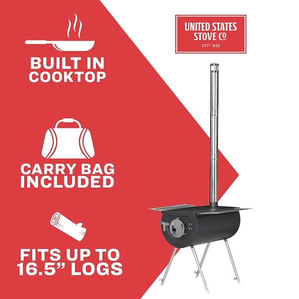 Us Stove Co 18 In. Caribou Outfitter Camp Stove - CCS18