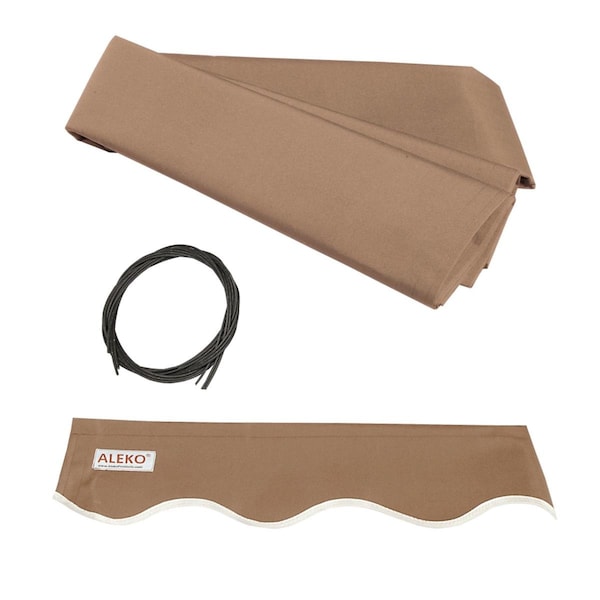 Tepee Supplies FAB20X10SAND31 Fabric Replacement for 20x10 Feet Retractable Awning Sand - TE3305052