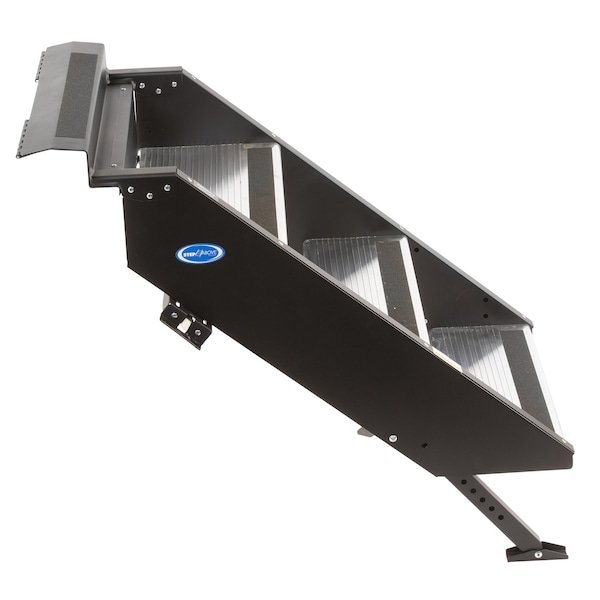 Mor/Ryde 3 Manual Folding Steps, Threshold Height Of 30" To 33-1/2", With 8" Rise - STP-206