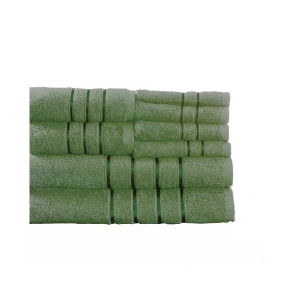 Hastings Home Hastings Home 8 Piece 100 Percent Cotton Plush Bath Towel Set - Green - 337871PXH