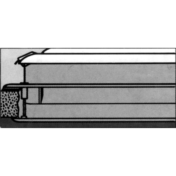 Hengs Heng's V974201-C1G1 EZ-Mount Vent - 14" x 14", Smoke - V974201-C1G1