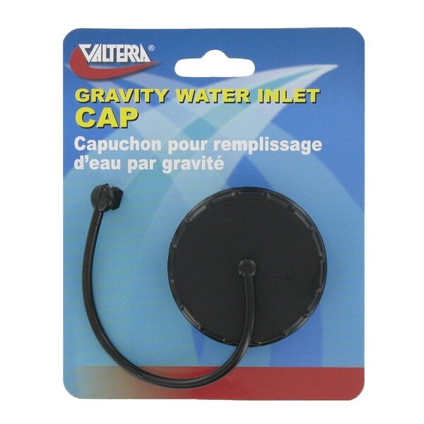 Valterra GRAVITY WATER INLET CAP, BLACK, CARDED - A0120SBKVP
