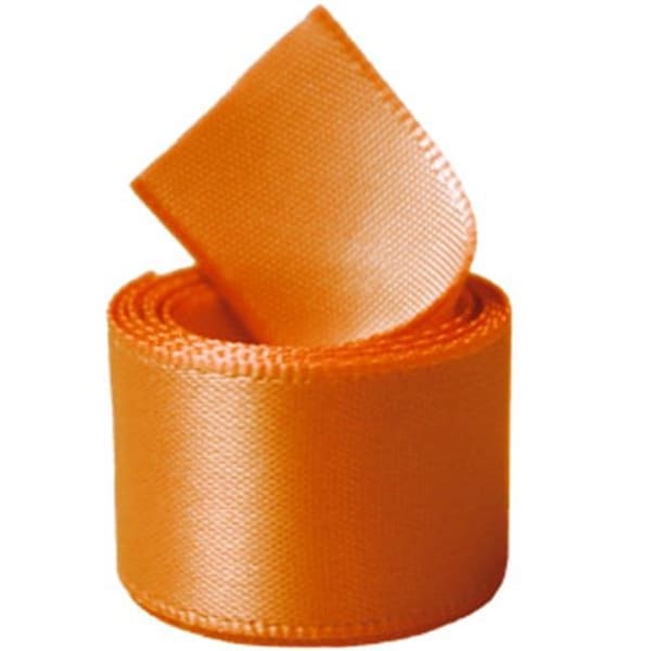 Papilion Papilion R07430538066850YD 1.5 in. Single-Face Satin Ribbon 50 Yards - Tangerine - R07430538066850YD
