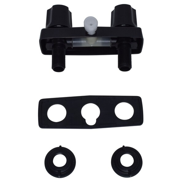 Valterra Shower Control Valve, 2 Valve; Single Piece Wall Mount; Plastic Compression Valve; 4 Inch Center - PF213741