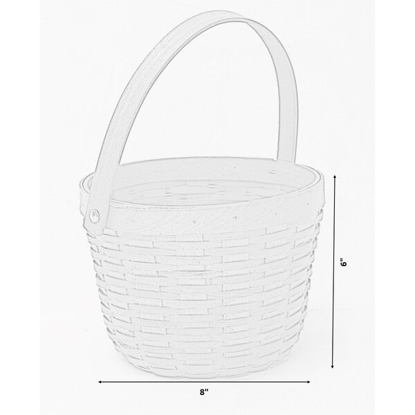 Vintiquewise Small Wood Chip Apple Picking Basket - QI003151