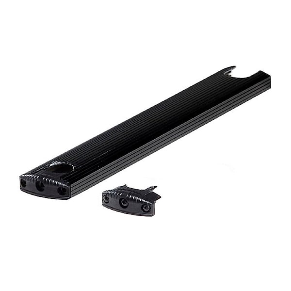 Stromberg Carlson BLACK ALUMINUM TREAD (EASY REPLACEMENT) W/END CAPS & SCREWS - 8540-NTB