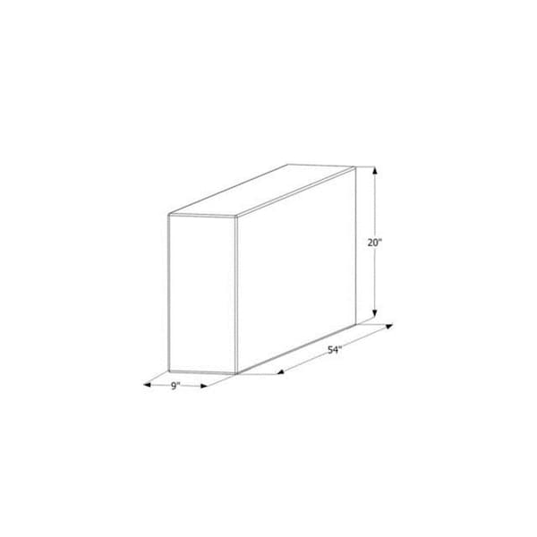 Terasu Garden Supplies 54 x 20 x 9 in. 39 gal Fresh Water Holding Tank - TE2443322