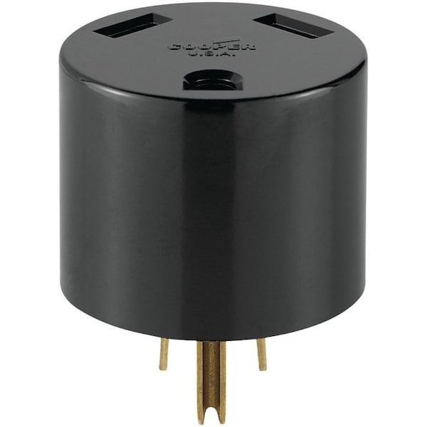Eaton Wiring Devices Power Adapter, 30 A, 125 V, Plug, Receptacle - 1264-BOX